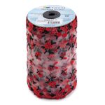 Кружево на сетке широкое 180 мм / 14 м, ±1 Турция, красный, Gamma GCKM-180-06