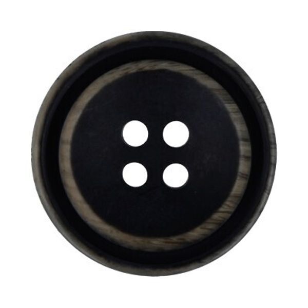 Пуговицы 4 прокола костюмные 20 мм, 24 шт, А008 черный, Gamma RIO 0001