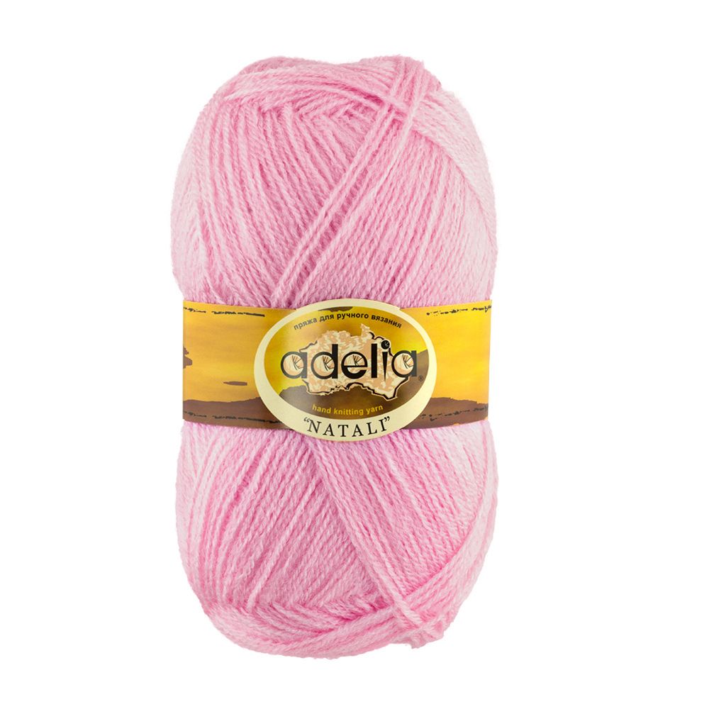 Пряжа Adelia Natali / уп.10 мот. по 50г, 300м, 04 розовый Пряжа Adelia Natali / уп.10 мот. по 50г, 300м, 04 розовый