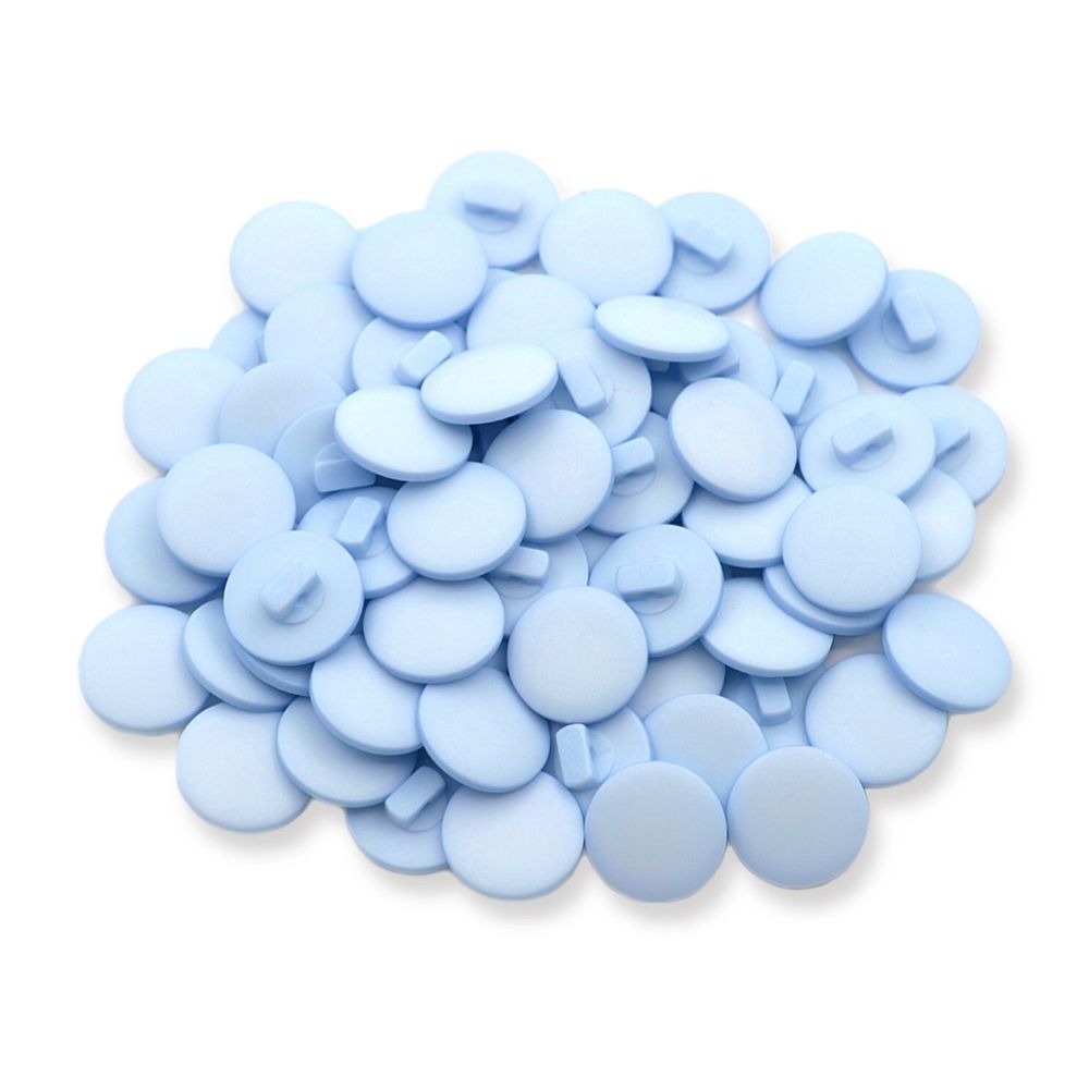 Пуговицы на ножке 24L (15мм) (Blue1 (синий1)) NE68, 72 шт