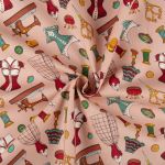 Ткань для пэчворка Peppy Век моды, отрез 50х55 см, 146 г/м², ВМ-14 розовый, Peppy