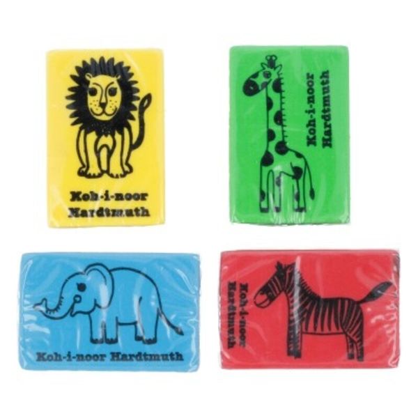 Ластик для чернографитных карандашей ассорти 6200/6 48 шт, 6200006001KK, KOH-I-NOOR Hardtmuth