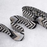 Стропа (ременная лента) 38 мм / 3 метра, [40 г/пог.м], с принтом 2-сторонняя, D139 серый/черный, 3Al354