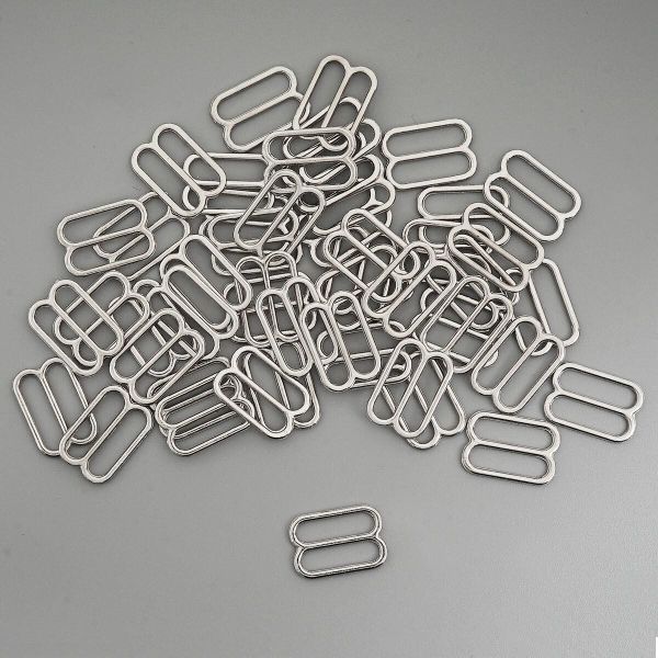 Рамки-регуляторы для бюстгальтера металл 12.0 мм, 50 шт, никель