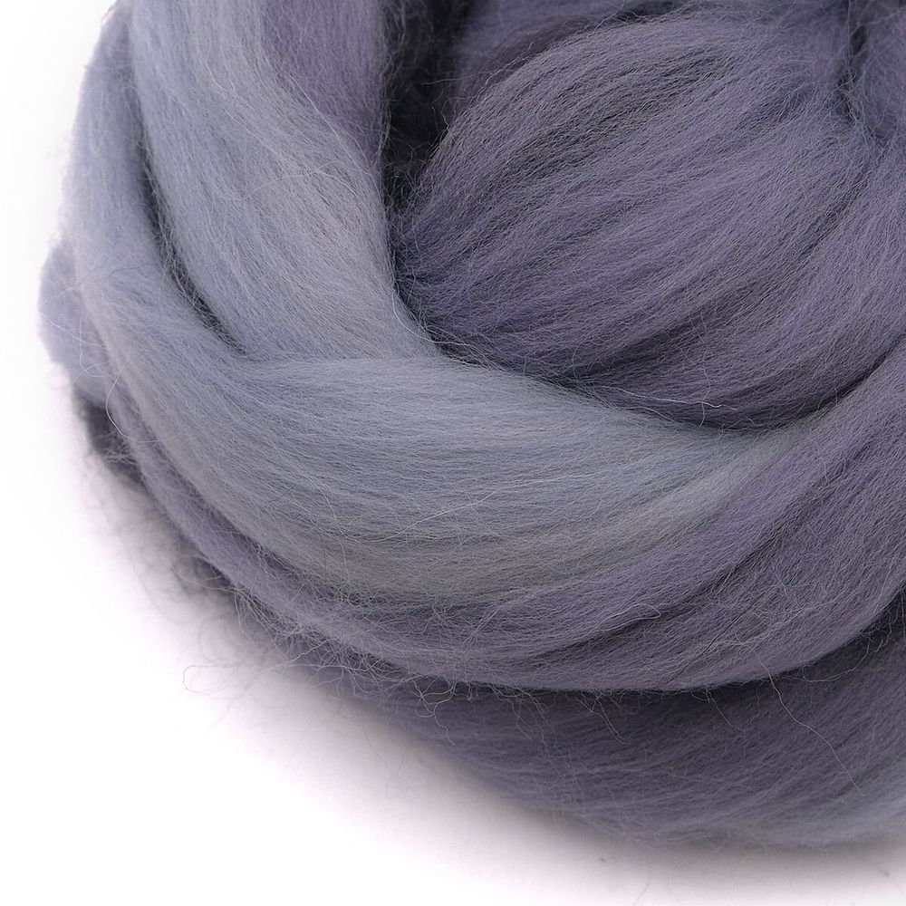 Лента для валяния меланж полутонкая, 100% шерсть, 50гр Камтекс (меланж 22 421)