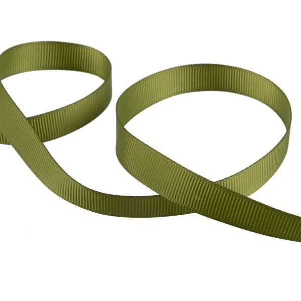 Лента репсовая нарезка 12.0 мм / 10 шт по 5.4 метра, 014 мох, Gamma GR-12