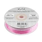 Лента капроновая (органза) 15.0 мм / 25 метров, 058 сиреневый/серебро, Blitz ORT-15