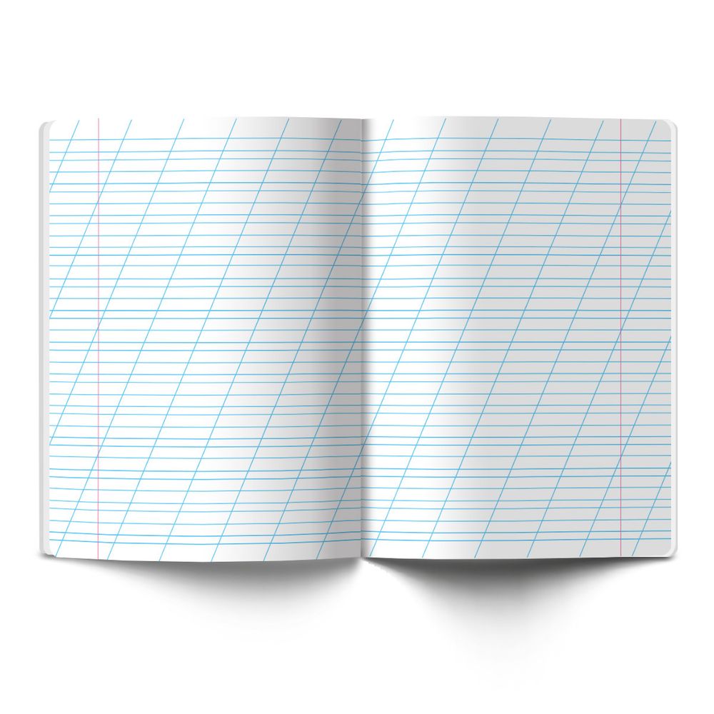 Тетрадь ученическая школьная Классная A5+ 12 л. на скобе 65 г/м², белизна 100%, 25 шт, косая линия с доп. горизонтальной, 000291 Зеленая, Светоч 12ТСК5_1_1_8