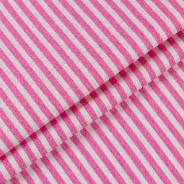 Ткань для пэчворка PEPPY БАБУШКИН СУНДУЧОК ФАСОВКА 100х112 см, 140±5 100% хлопок, БС-28 полоска ярко-розовый, Peppy БАБУШКИН СУНДУЧОК