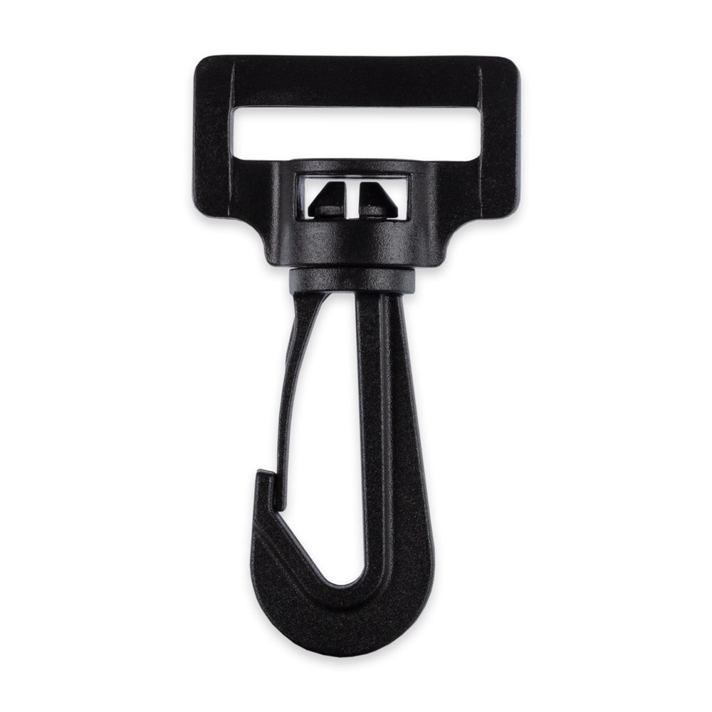 Карабин пластик 32 мм, 100 шт, черный, Gamma GHB003