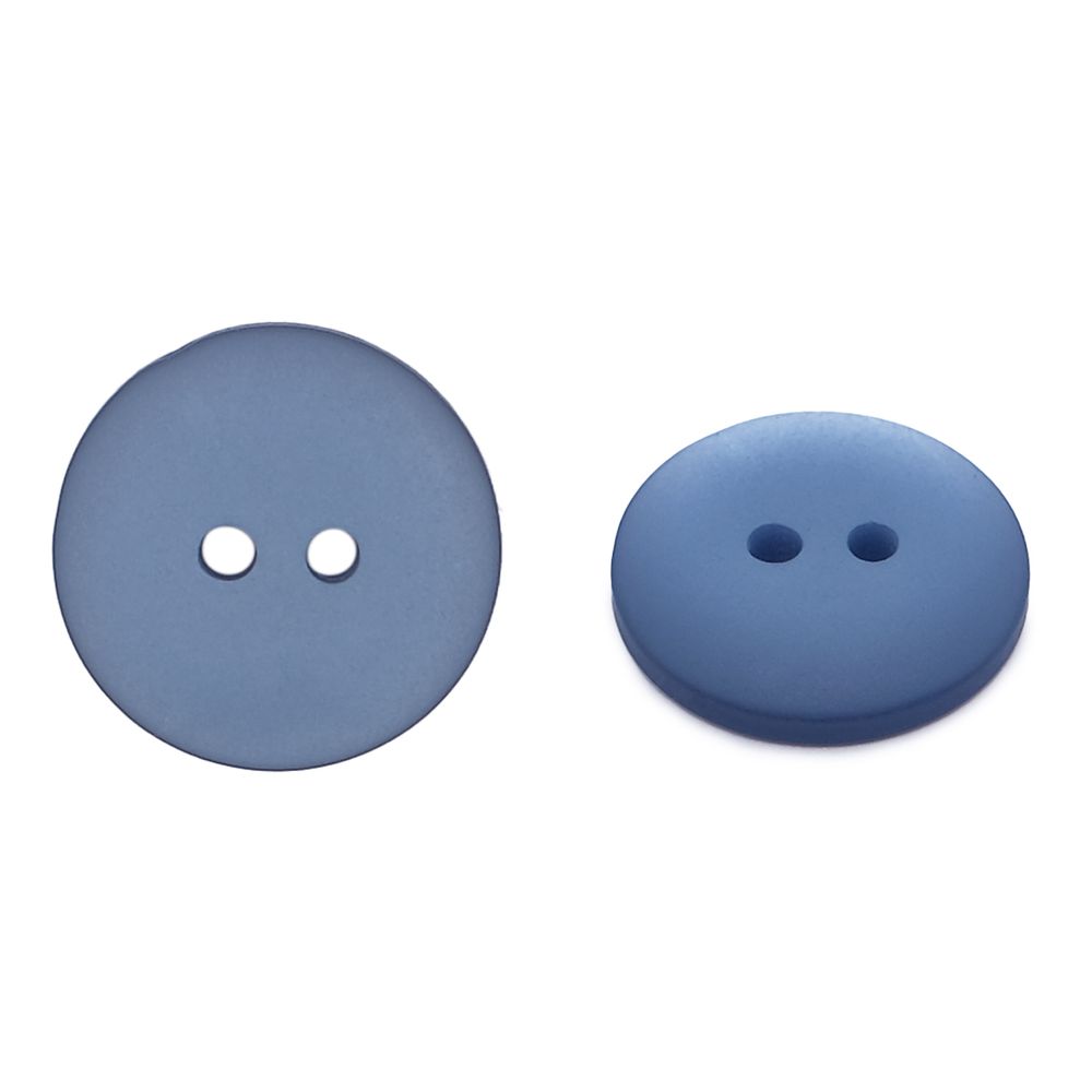 Пуговицы на 2 прокола 28L (18мм), пластик (col.41 сине-голубой), CR-K18M, 144 шт