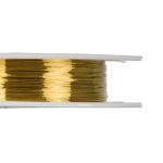 Проволока для бисера ⌀0.25 мм, 120 метров (12х10 метров), 01 под латунь, Zlatka DG-025