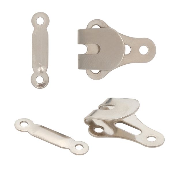 Крючки брючные (юбочные) пришивные 22х15 мм, никель, 0300-0209, 144 шт