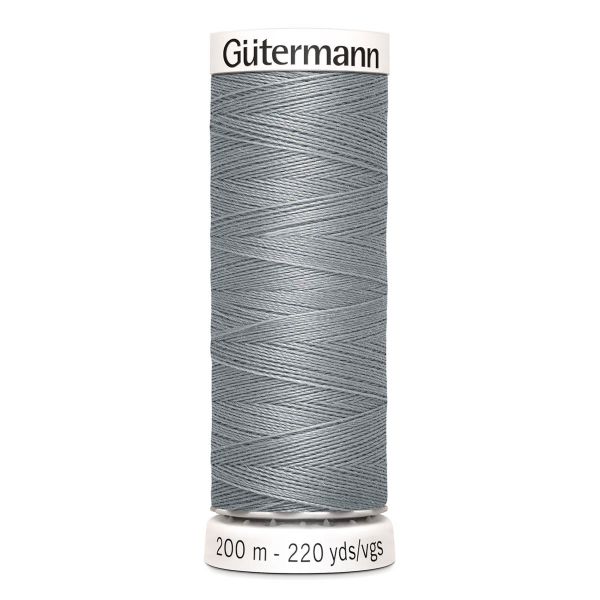 Нитки универсальные Gutermann Sew-all, 200м, 040 пепельно-серый, 5 катушек