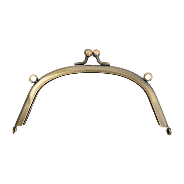 Застежка для сумки фермуар 14х7.5 см, 1 шт, 02 под состаренную бронзу, Gamma FER-24