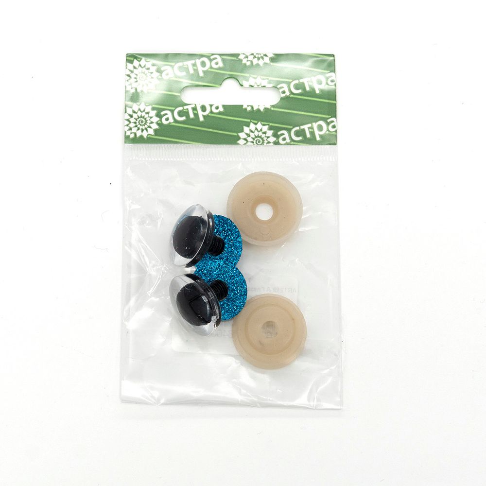 Глаза для кукол и игрушек Голубые 16 мм, 2 шт