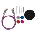 Набор съемных спиц для вязания 11,5см, 9 размеров (3мм-6мм), алюминий