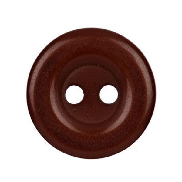 Пуговицы 2 прокола костюмные 15 мм, 24 шт, D568 коричневый, Blitz DRN 0017