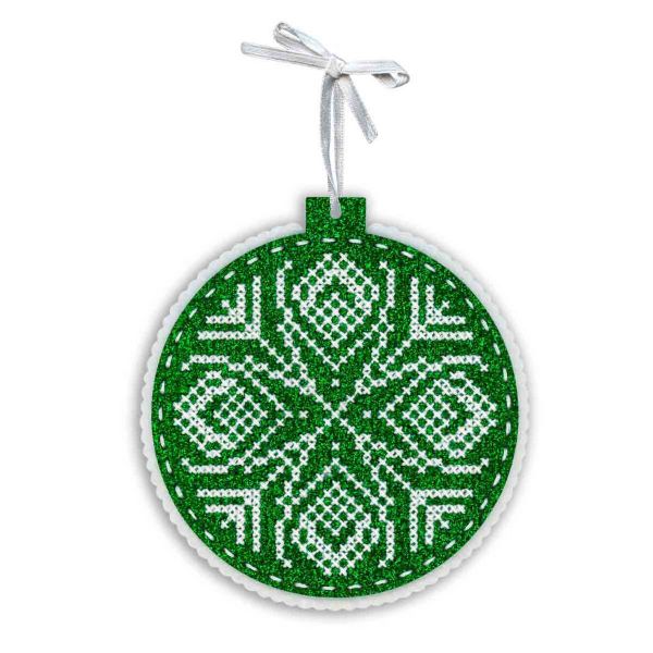 Набор для вышивания нитками МП Студия, на фетре Хвойный узор 11х10 см