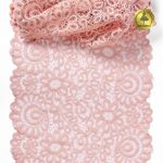 Кружево бельевое эластичное 205 мм / 3 м, TBY.YSTL00839, цв.L168 серебристый пион, Kruzhevo