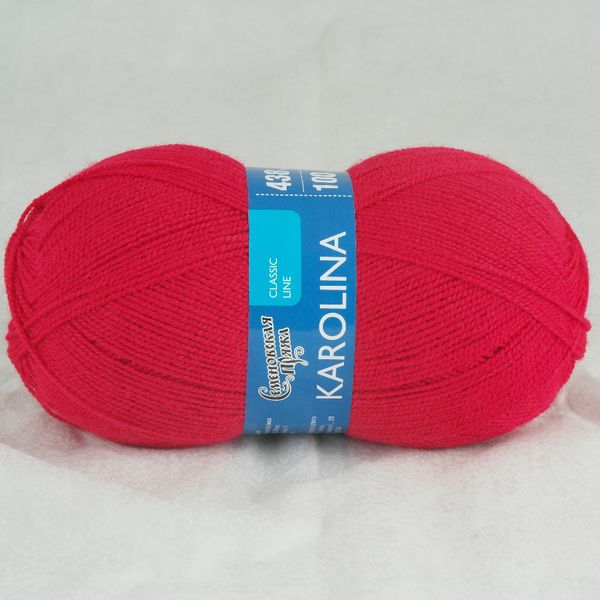 Пряжа Семеновская Karolina / уп.5 мот. по 100г, 438м, 10968 гвозд