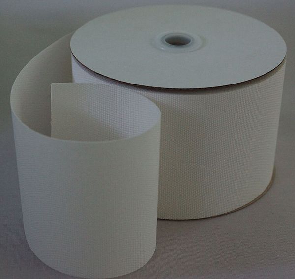 Люверсная шторная лента клеевая 120 мм / 50 метров, двухсторонняя, цв.белый