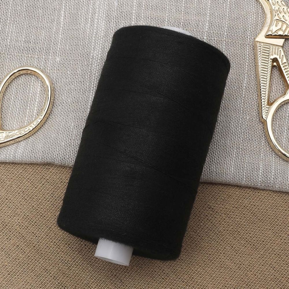 Нитки армированные С36/2 (35ЛЛ), 2000м, 100% п/э Astra&Craft (черный)