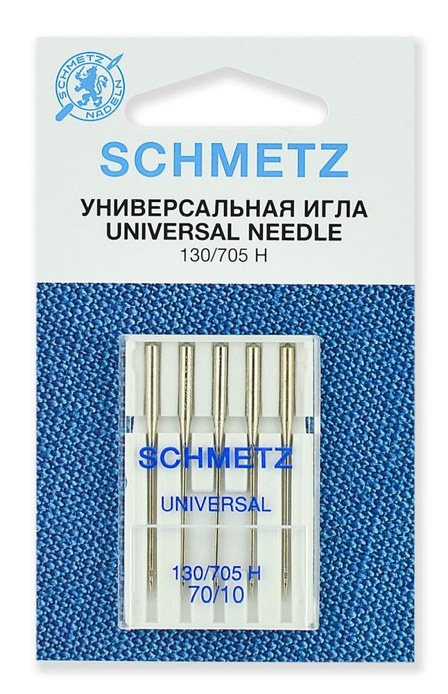 Иглы для швейных машин стандартные Schmetz 130/705H №80, уп. 10 игл