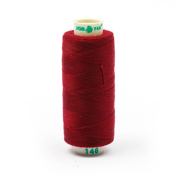Нитки швейные бытовые Dor Tak 40/2, 366 м / 10 кат., 146 красный