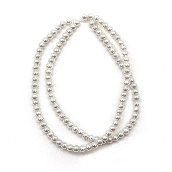 Бусины стекло ⌀4 мм, нить длина 40 см, Астра (SA-01), 5 шт