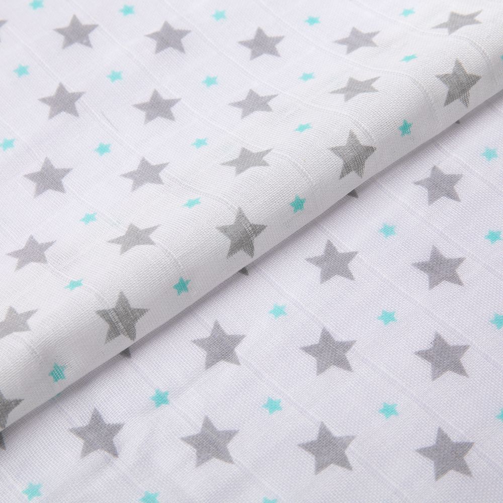 Муслин 105 г/м², 125 см, 21-звезды, Peppy