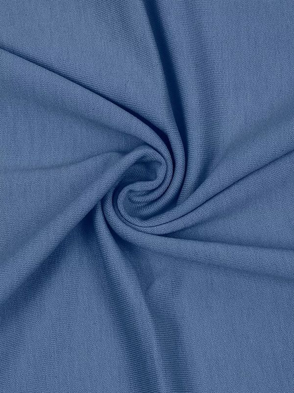 Футер 2х нитка петля Поливискоза стрейч 220г Small French Terry цв.55 джинс в нарезке 3м