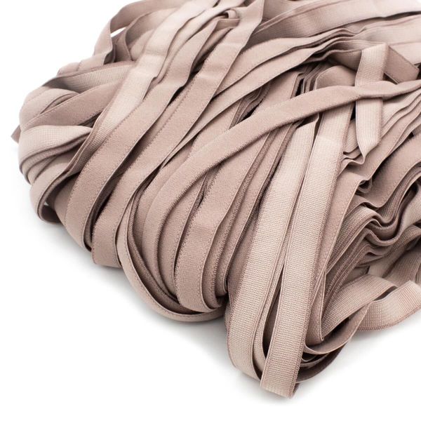 Резинка бельевая (отделочная) 12.0 мм / 50 метров, бледный серо-бежевый