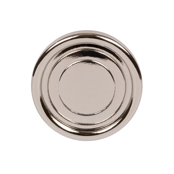 Кнопка Альфа (S-образная) ⌀20.0 мм, 36 шт, металл, нерж., 04 никель, MIKRON JK 014