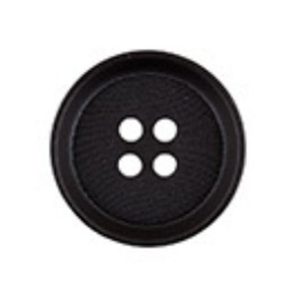 Пуговицы 4 прокола костюмные 20 мм, 24 шт, А008 черный, Gamma XO 0015