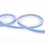 Лента (тесьма) жаккардовая 10.0 мм / 25±1 метров, Орнамент для северных народов, рис 9880 синий, Gamma C3853 (C3752)