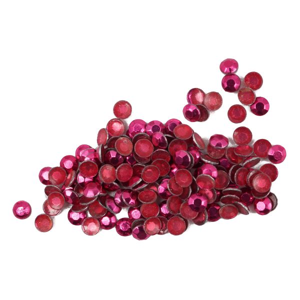 Стразы термоклеевые, 2 мм, ss6, 150 шт/упак (121 малиновый)
