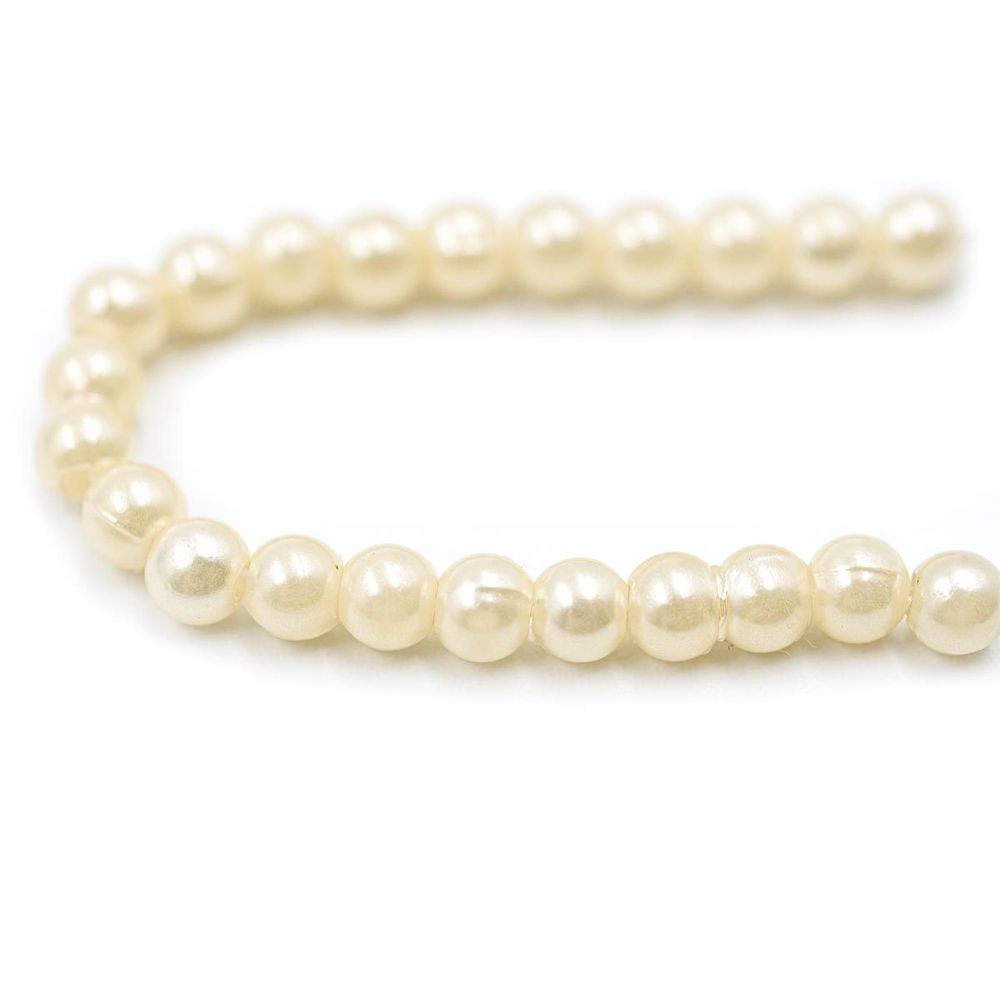 Бусины пластик (жемчуг) ⌀4 мм, 25 г, Astra&Craft, 003 NL телесный