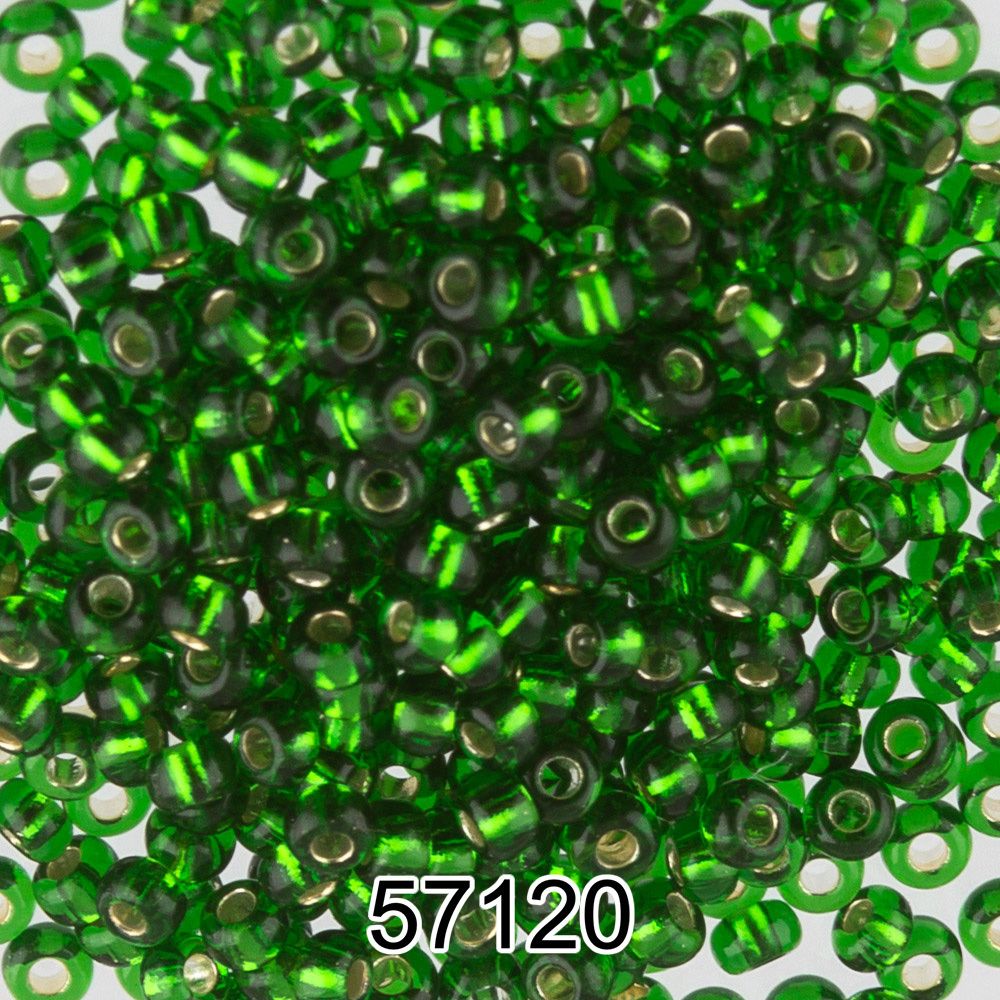Бисер Preciosa круглый 10/0, 2.3 мм, 500 г, 57120 (Ф162) зеленый