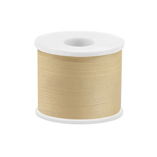 Лента (тесьма) шелковая 7.0 мм / 45.5±0.5 метров, №007 св. желтый, Gamma SR-7