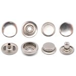 Кнопка Дельта (O-образная) ⌀15/15 мм, ≈720 шт, МЕТАЛЛ, никель, NEW STAR