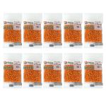 Бисер Astra&Craft 6/0 (4.1 мм), 150 г (10х15 г), цв. 50 оранжевый/непрозр