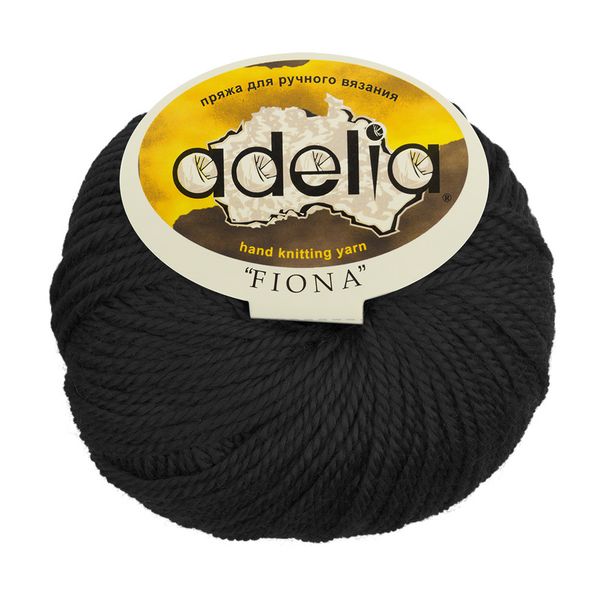 Пряжа Adelia Fiona / уп.10 мот. по 50г, 90м, 622 черный