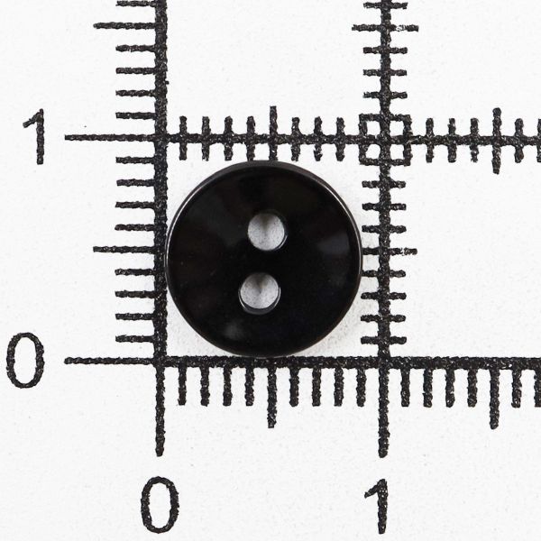 Пуговицы 2 прокола 14L, 9 мм, (Black (черный)), NE74, 144 шт