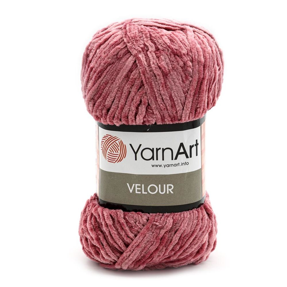 Пряжа YarnArt (ЯрнАрт) Velour / уп.5 мот. по 100 г, 170м, 868 темно-розовый