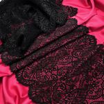 Кружево бельевое эластичное 225 мм / 120 м, 40992 цв.170 черный, Kruzhevo