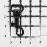 Карабин металл 10.0 мм (33х14 мм), черный глянец, 10 шт