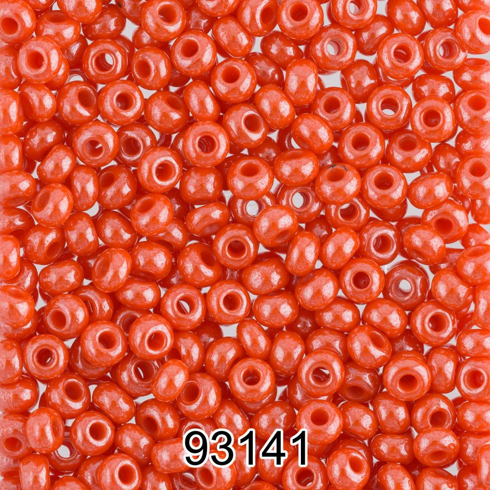 Бисер Preciosa 10/0 (2.3 мм), 500 г, 93141 (Ф470) оранжевый