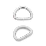 Полукольцо сварное металл внутр. 10 мм (внешн. 14х11.5 мм, ⌀2 мм), 100 шт, никель