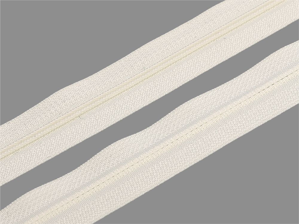 Молния рулонная витая (спираль) Т3 (3 мм), УСИЛЕННАЯ, НА БОБИНЕ, S-121 кремовая, аналог 571 (цв.SBS) / 200 метров